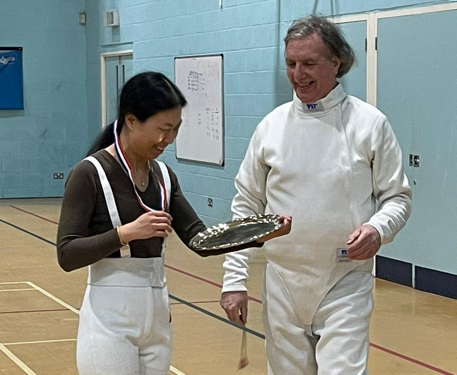 Sabrina receives the Nightingale trophy